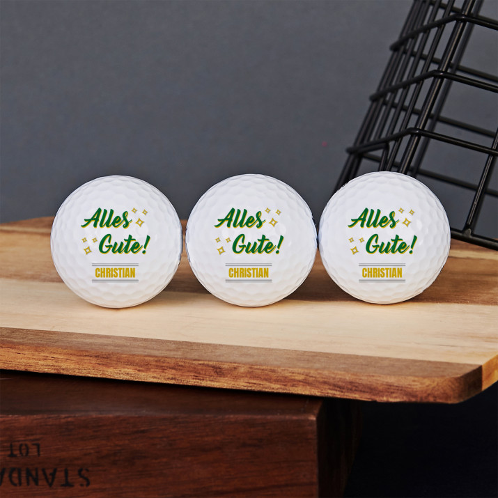 Alles Gute - Personalisierte Golfbälle