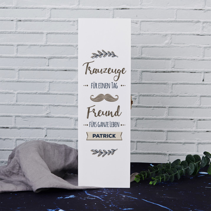 Trauzeuge für einen Tag - Weinkiste