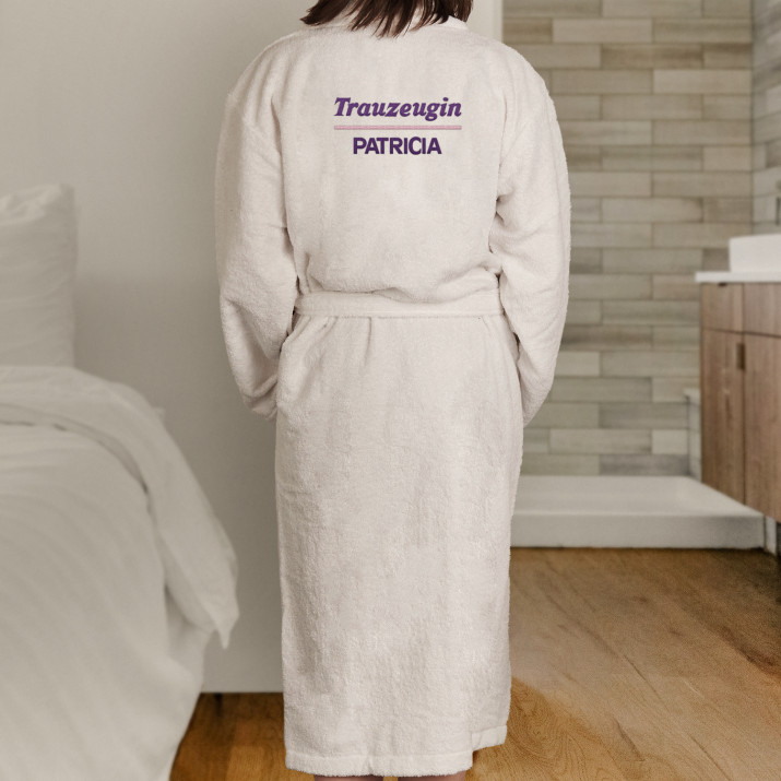 Trauzeugin - Damen Bademantel Trauzeugin - Damen Bademantel