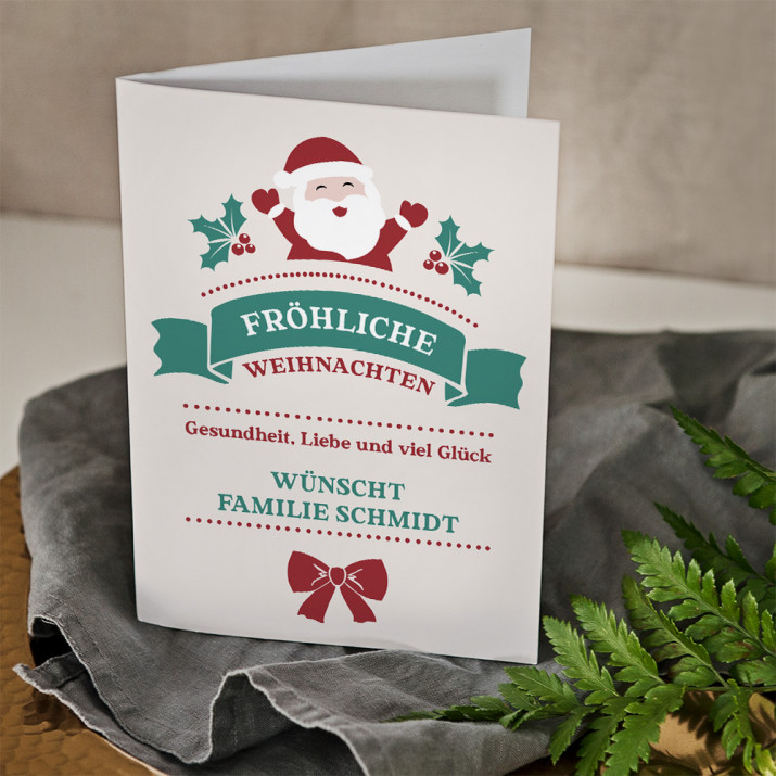 Fröhliche Weihnachten - Glückwunschkarte