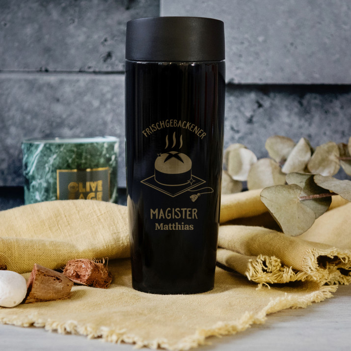 Frischgebackener Magister - Thermobecher