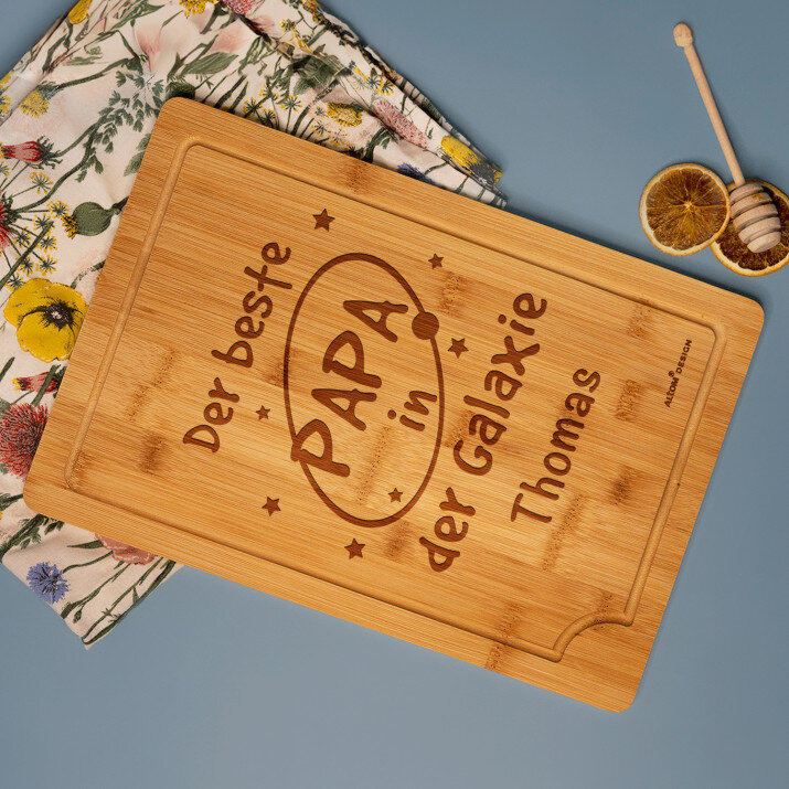 Papa - Schneidebrett mit Gravur
