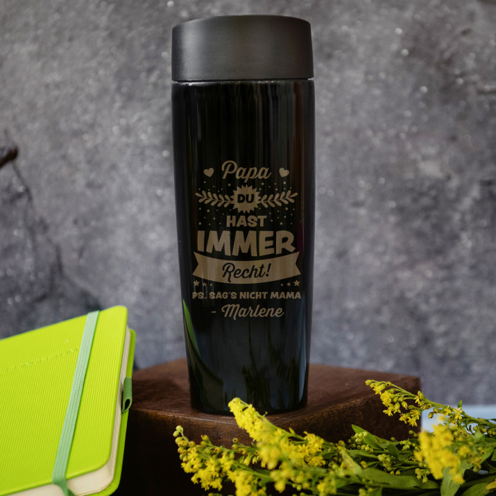 Papa, du hast immer Recht - Thermobecher