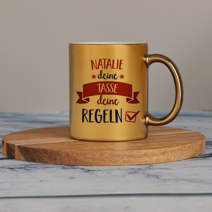 Deine tasse - Goldbecher