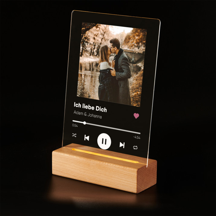 Unser lied - Druck auf Acrylglas mit LED Beleuchtung Unser lied - Druck auf Acrylglas mit LED Beleuchtung