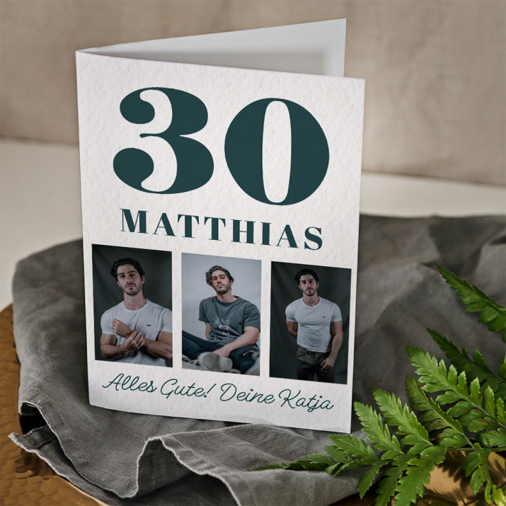 Geburtstag Fotos - Glückwunschkarte