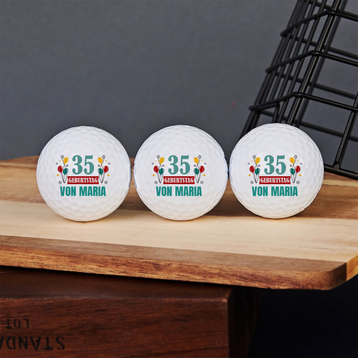 Geburtstag - Personalisierte Golfbälle