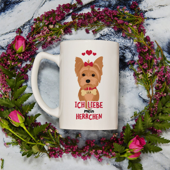 Ich liebe mein Herrschen - personalisierte Tasse