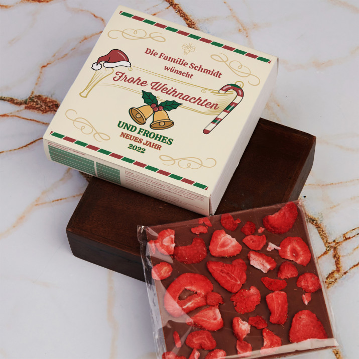 Frohes neues Jahr - Schokolade mit Erdbeeren Frohes neues Jahr - Schokolade mit Erdbeeren
