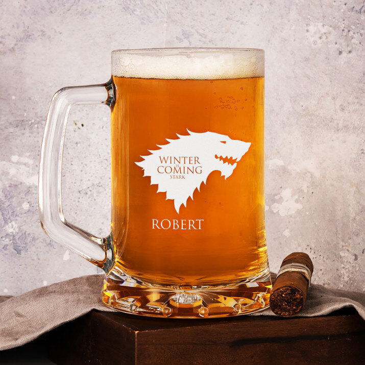 Winter is coming - Personalisierter Bierkrug