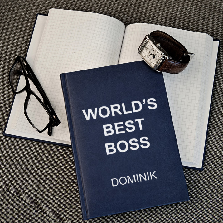 World`s best boss - Notizbuch A5 mit Aufdruck World`s best boss - Notizbuch A5 mit Aufdruck