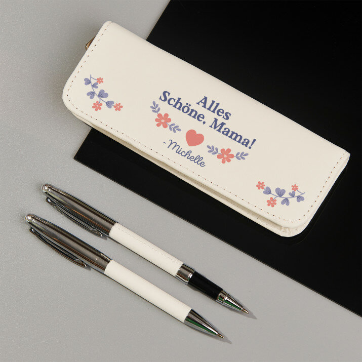Alles Schöne, Mama - Schreibset im Lederetui