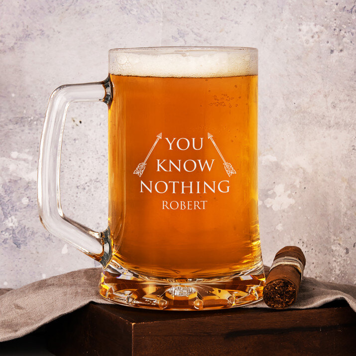 You Know Nothing - Personalisierter Bierkrug