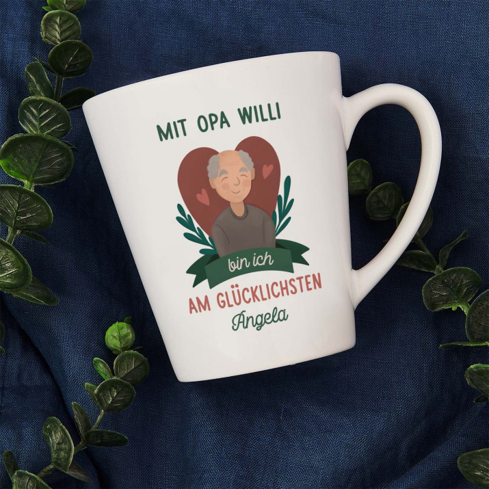 Mit Opa - personalisierte Tasse