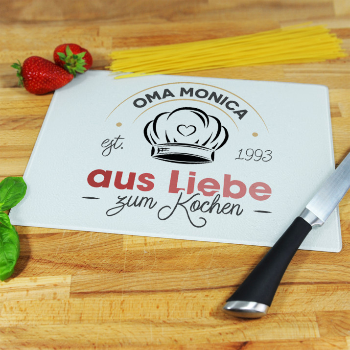 Aus Liebe zum Kochen - Schneidebrett Aus Liebe zum Kochen - Schneidebrett