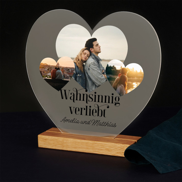Wahnsinnig verliebt - Druck auf Acrylglas Herz