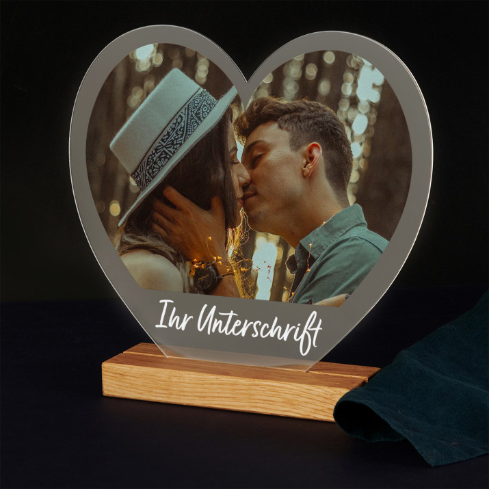 Foto unterschrift herz - Druck auf Acrylglas Herz
