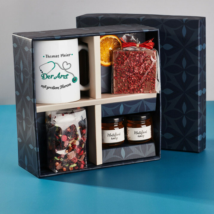 Geschenkset mit Tasse und Tee Für Arzt Geschenkset mit Tasse und Tee Für Arzt