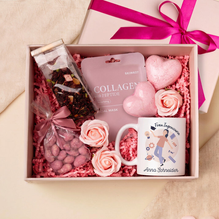 Tasse und Rosen Spa Set Für Frau Ingenieurin Tasse und Rosen Spa Set Für Frau Ingenieurin