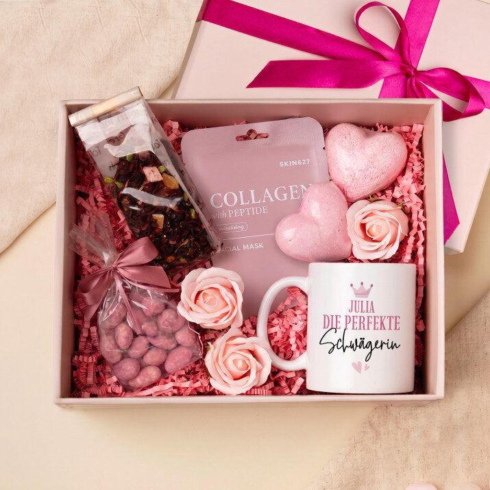 Tasse und Rosen-Spa-Set Für die Schwägerin