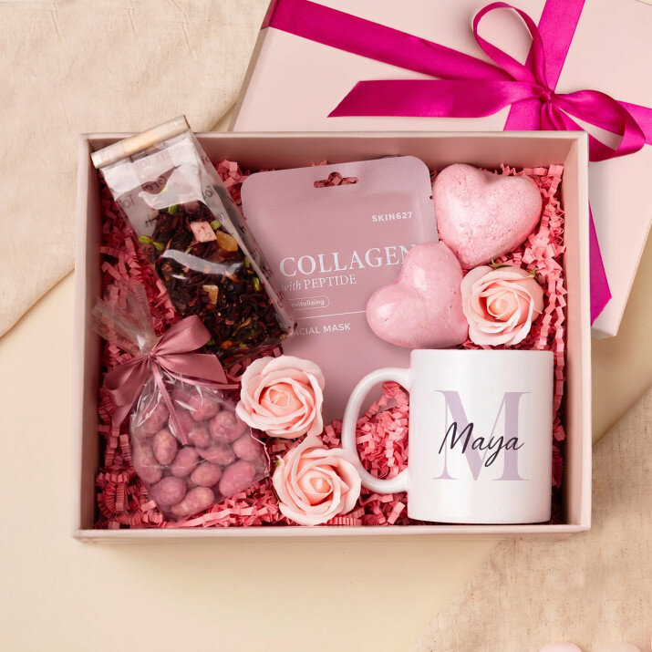 Tasse und Rosen-Spa-Set Zum Namenstag