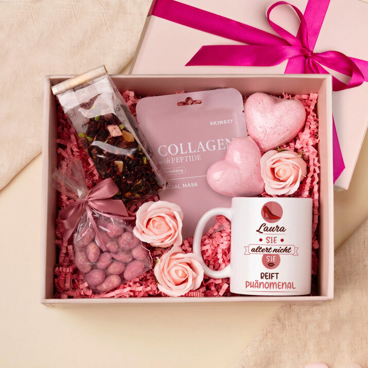 Tasse und Rosen-Spa-Set zum Geburtstag Tasse und Rosen-Spa-Set zum Geburtstag