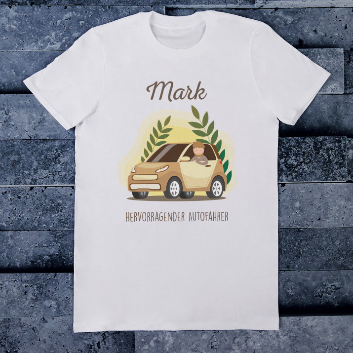 Hervorragender Autofahrer - T-Shirt mit Aufdruck für Herren