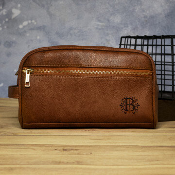 Monogramm - Kulturbeutel mit Gravur Monogramm - Kulturbeutel mit Gravur