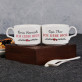 Ich liebe Euch - Zwei Tassen mit Untertasse
