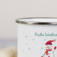 Schneemann - emaillierter Becher