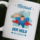 Held des Hauses - personalisierte Tasse