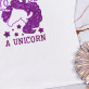 Born to be a unicorn - T-Shirt mit Aufdruck für Damen