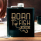 Born to fish - Flachmann mit Gravur Born to fish - Flachmann mit Gravur