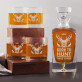 Born to hunt - Whiskykaraffe und Whiskygläser - Set mit Gravur