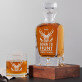 Born to hunt - Whiskykaraffe und Whiskygläser - Set mit Gravur