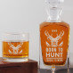 Born to hunt - Whiskykaraffe und Whiskygläser - Set mit Gravur
