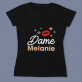 Dame - Schwarzes T-Shirt für Damen