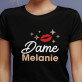 Dame - Schwarzes T-Shirt für Damen