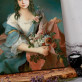 Dame mit Blumen - Königsporträt