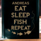 Eat, Sleep, Fish - Flachmann mit Gravur