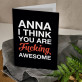Fucking awesome - Glückwunschkarte