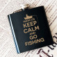 Go fishing - Flachmann mit Gravur