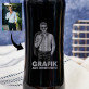Grafik aus Ihrem Foto - Trinkflasche mit Gravur