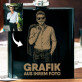 Grafik aus Ihrem Foto - Flachmann mit Gravur