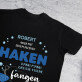 Haken - Schwarzes T-Shirt für Herren