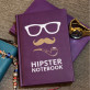 Hipster - Notizbuch A5 mit Aufdruck