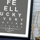 I Feel Lucky - Kunstdruck mit Rahmen