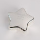 Name + Datum - versilberte Spardose Stern