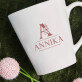 Initiale Name floral - personalisierte Tasse