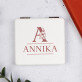 Initiale Name floral - Taschenspiegel